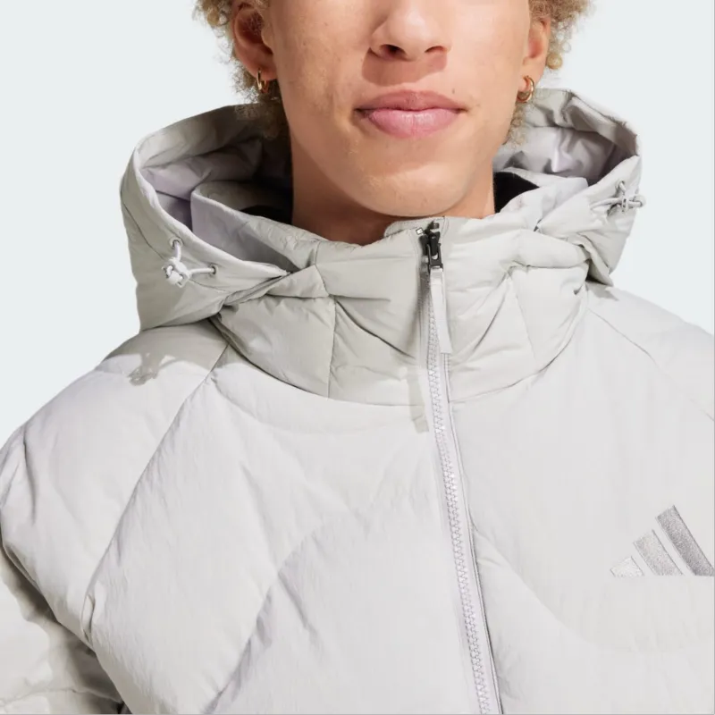 Adidas Down Jacket Unisex Light Gray-5