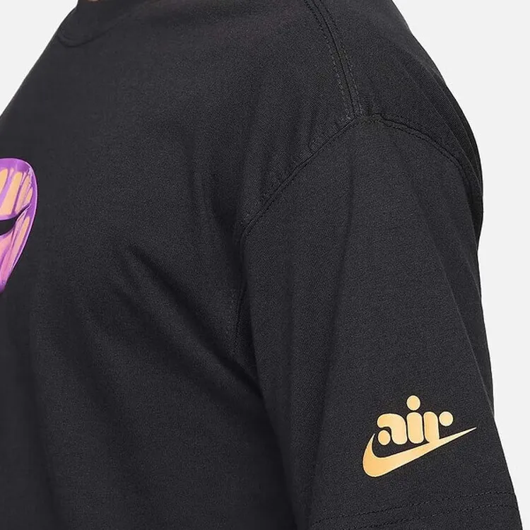 Nike Drop Shoulder Sleeve T-Shirt Men's Black-4