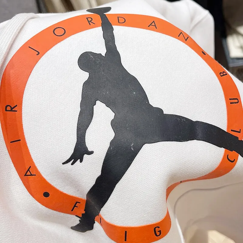 JORDAN Flt Mvp Gfx Flc Po Sweatshirts Men Phantom Gray White-3