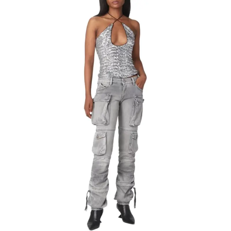The Attico Essie Tapered Cargo Long Pants-1