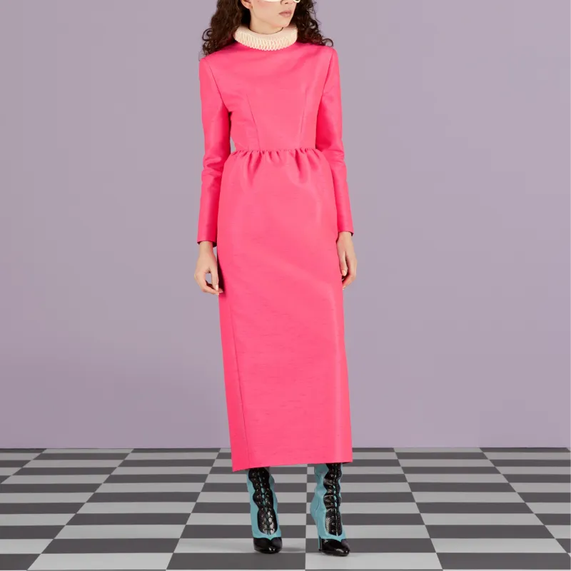 GUCCI SS23 Long-Sleeved Dresses Women's Pink-1
