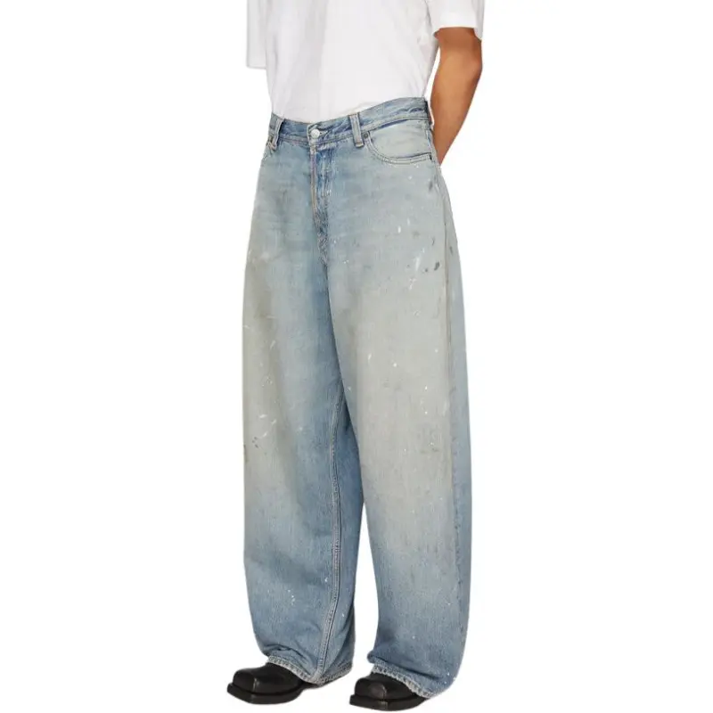Acne Studios Super Baggy Fit Jeans Blue-3