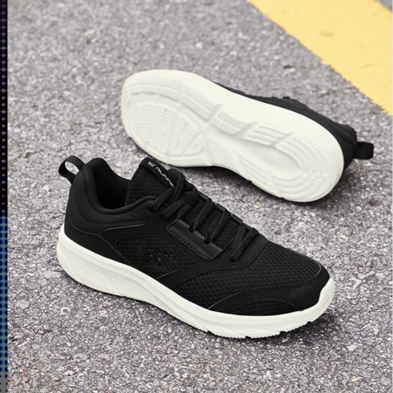 361° Cushioning, Slip Resistant, And Abrasion Resistant Low Top Running Shoes Women's Black White-2