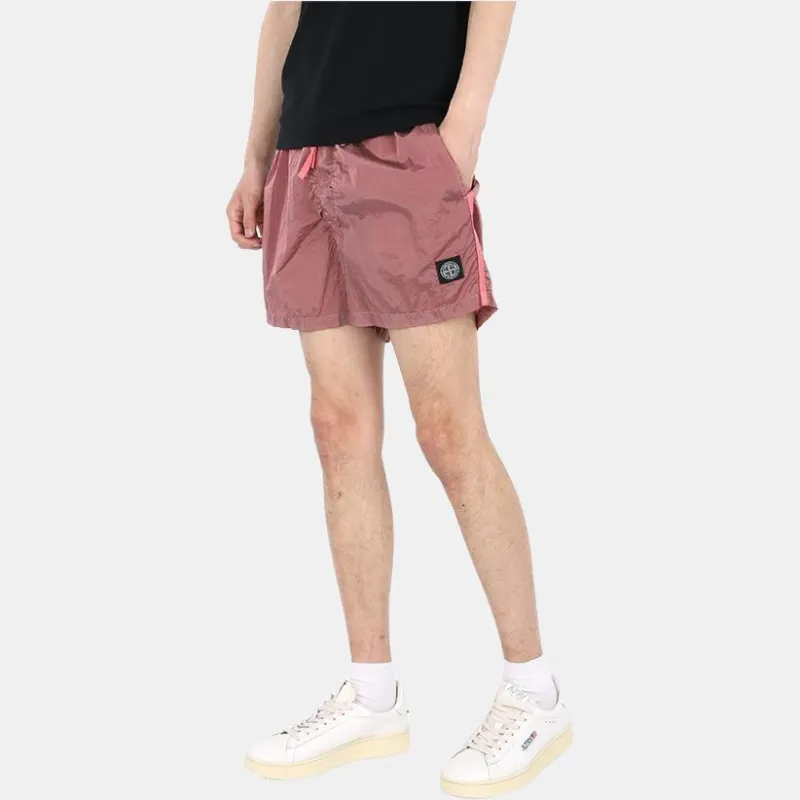 STONE ISLAND Casual Shorts Men Red-2