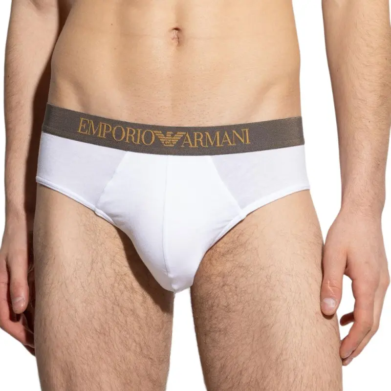 EMPORIO ARMANI Logo waistband Briefs Pack Of Two-1
