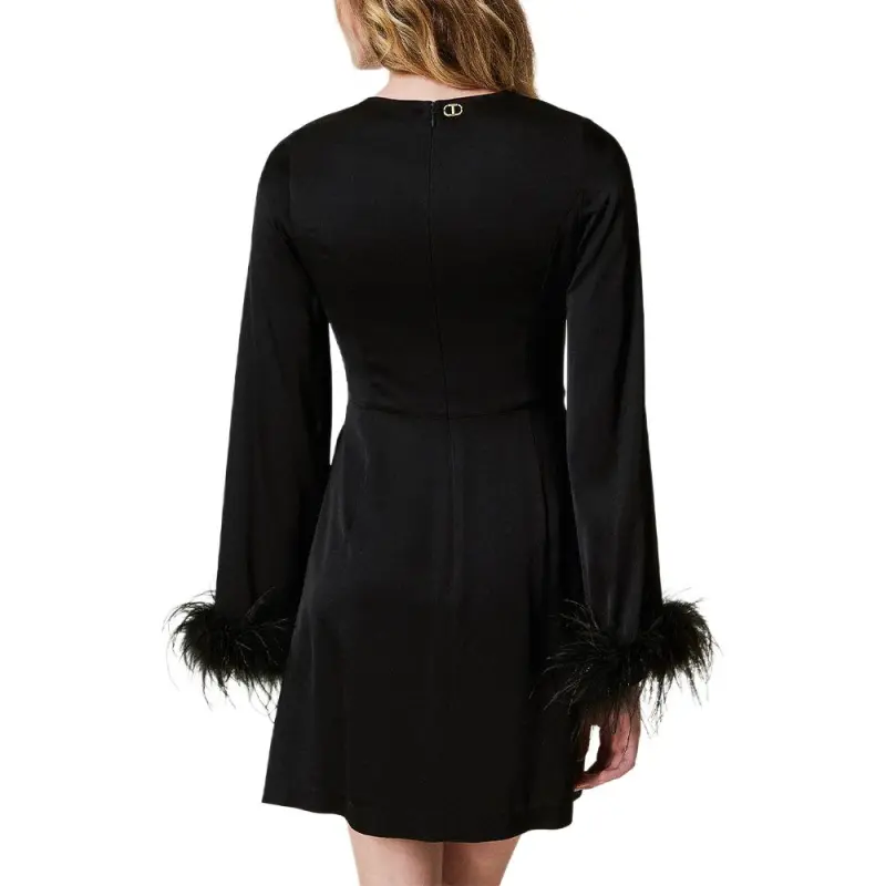 TWINSET MILANO Long-Sleeved Dresses Women's Black-2