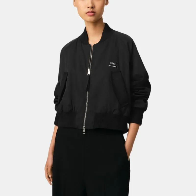 AMIPARIS Paris Ami Alexandre Mattiussi Zipped Bomber Jacket-2