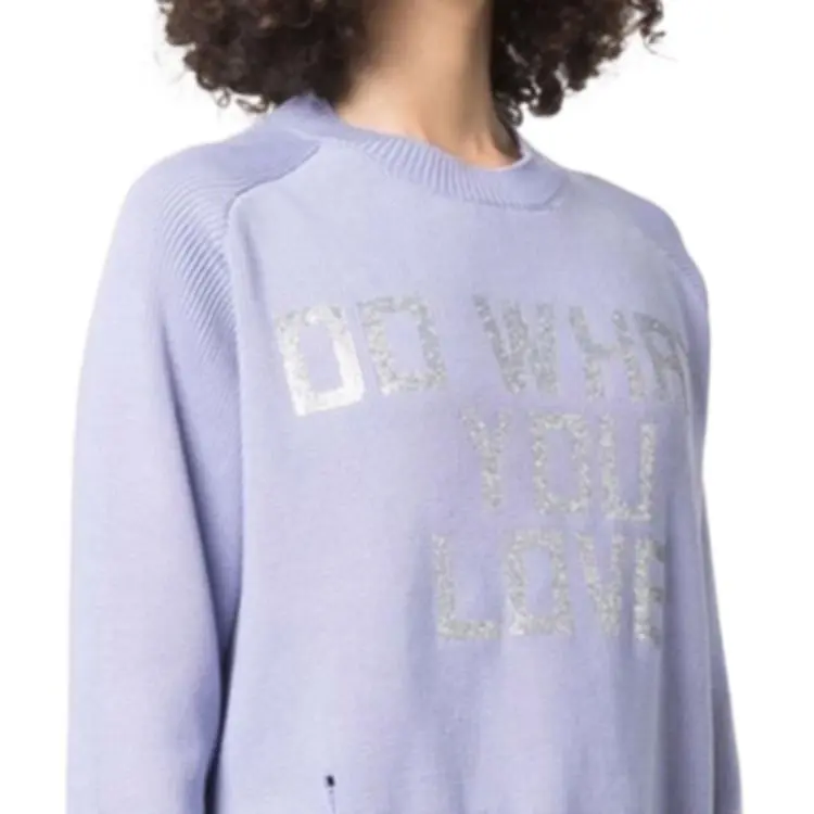 Golden Goose Slogan print Cotton Jumper-5