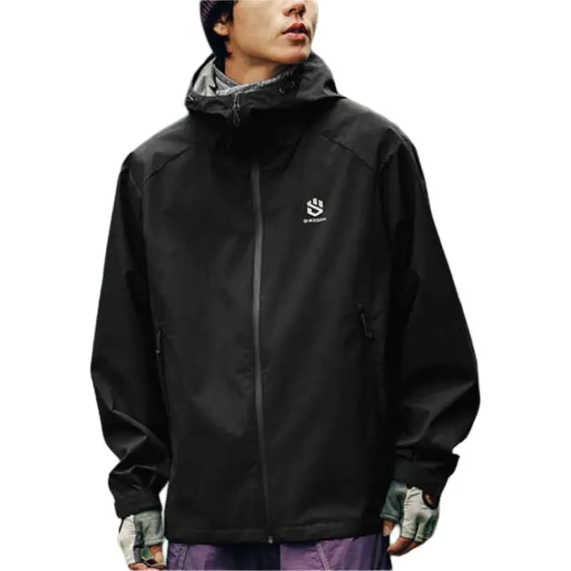 Jordan Waterproof And Windproof Windbreaker Jacket Unisex Black-4