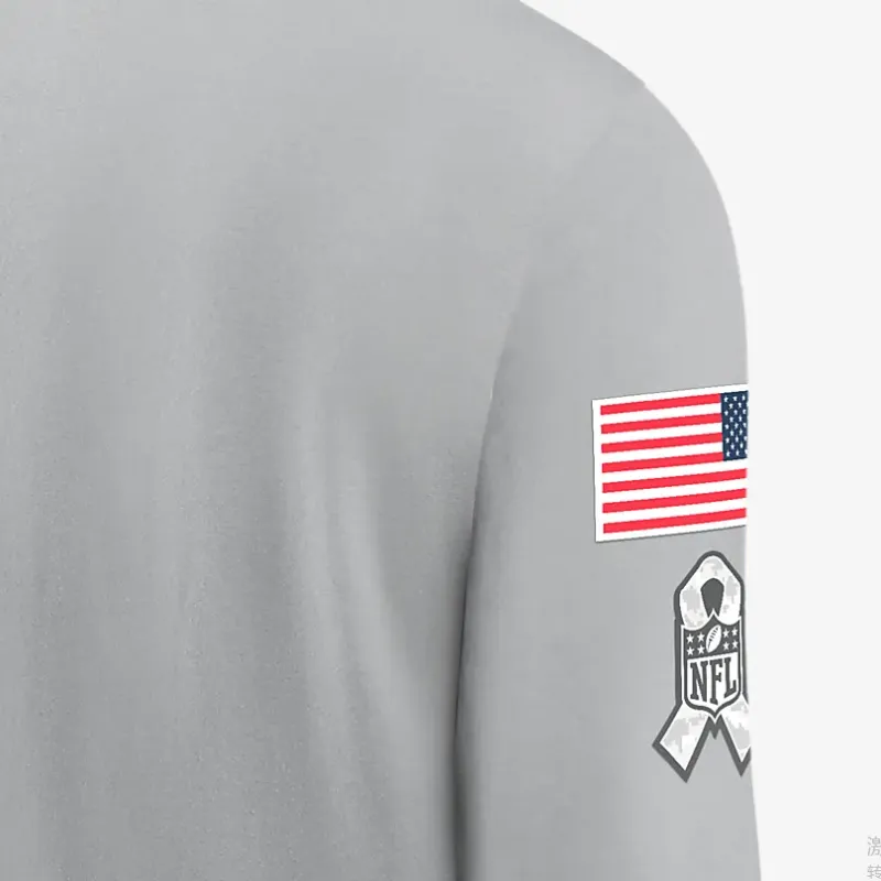 Nike Cincinnati Bengals Salute To Service Mascot Edge Legend Men's Nike Nfl Long Sleeve T Shirt-3