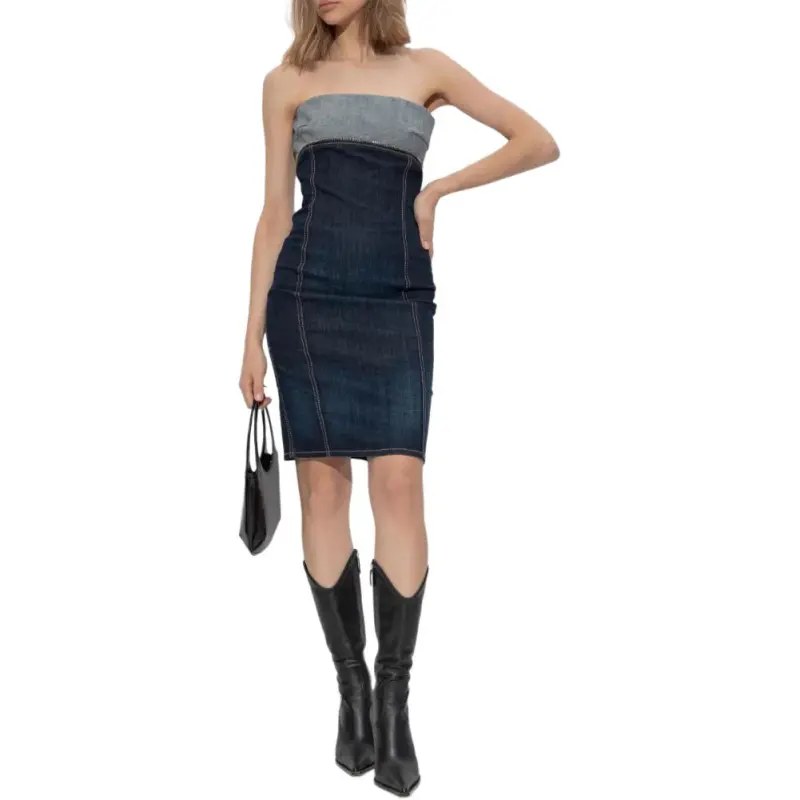 DSQUARED 2 Upside Denim Mini Dress-3