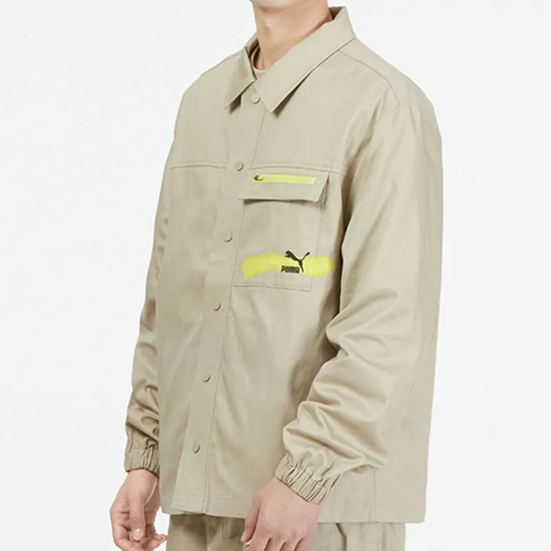 PUMA Jackets Men Umber-4