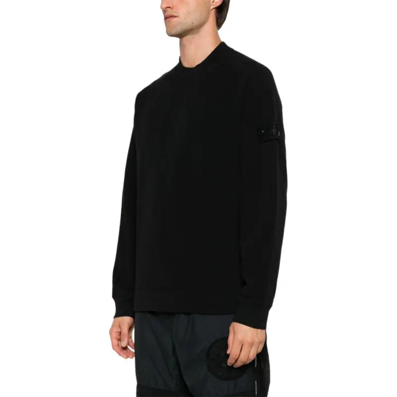 STONE ISLAND Logo Patch Crewneck Sweatshirt-2