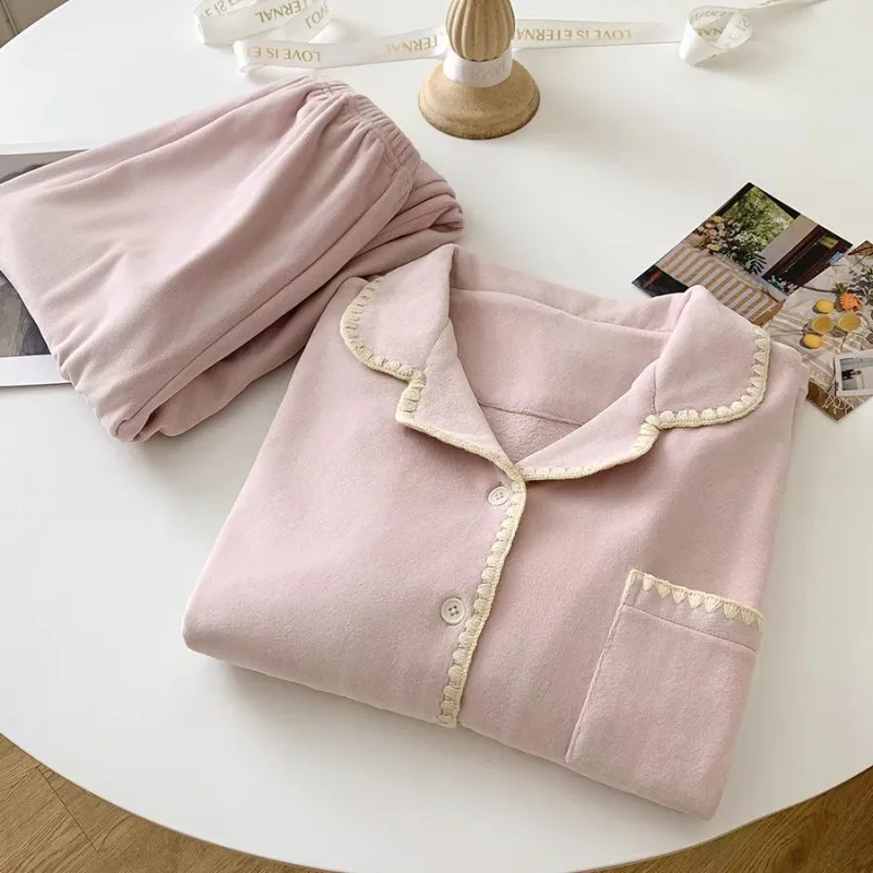 WANANNI Pajama Set Women's Light Pink-5