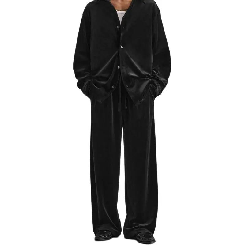 ZARA Casual Pants Men Black-1