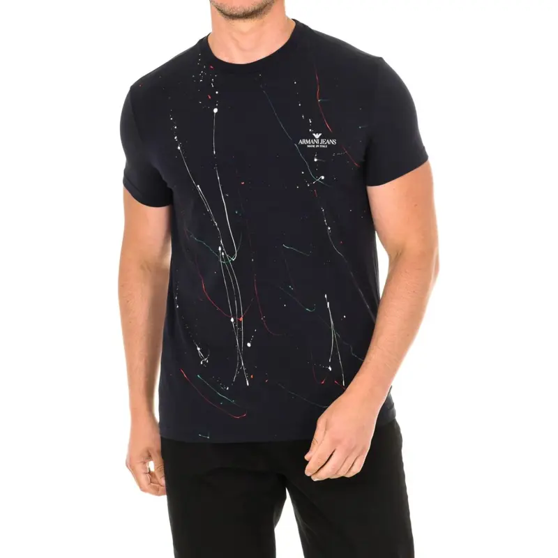 ARMANI JEANS T Shirts Men Black-1