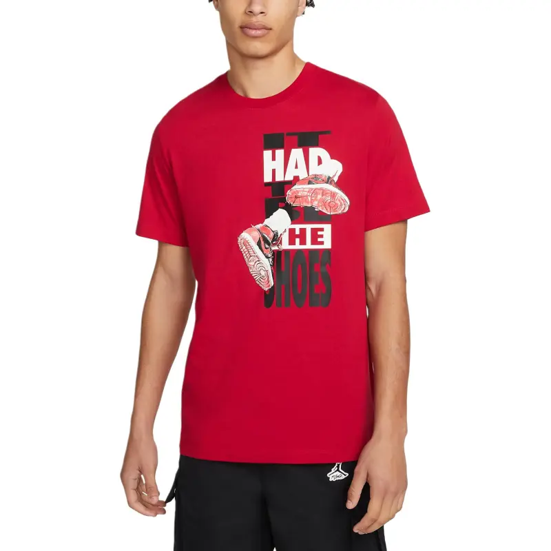 Jordan THE SHOES T-Shirt Men's Gym Red-1