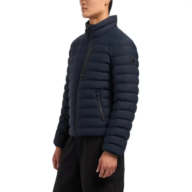 Moose Knuckles Logo Patch Quilted Down Jacket-4