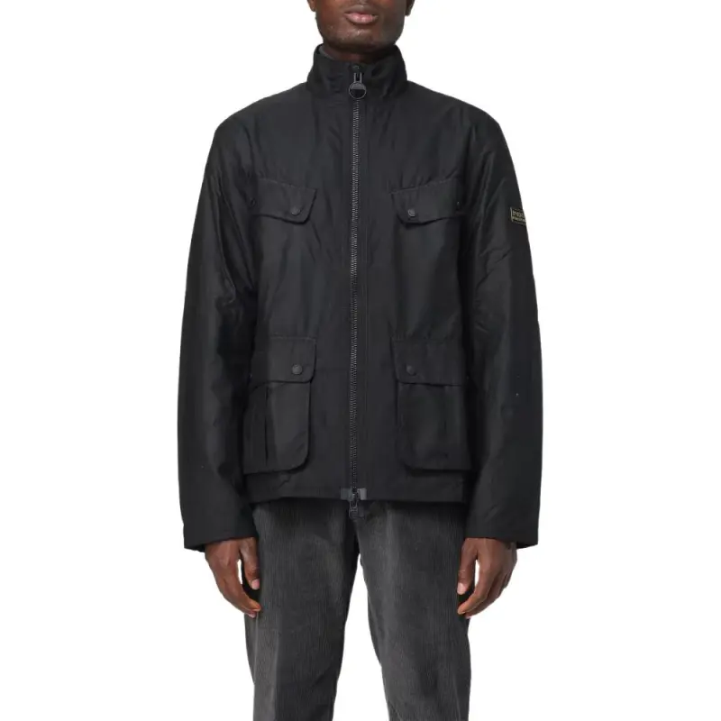 BARBOUR International Re Duke Wax Zipped Jacket-2