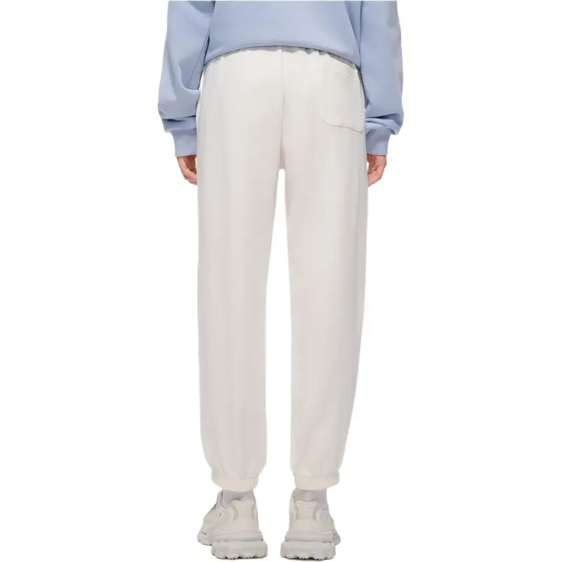 FILA FUSION Knitted Sports Pants Women's Cloud White-3