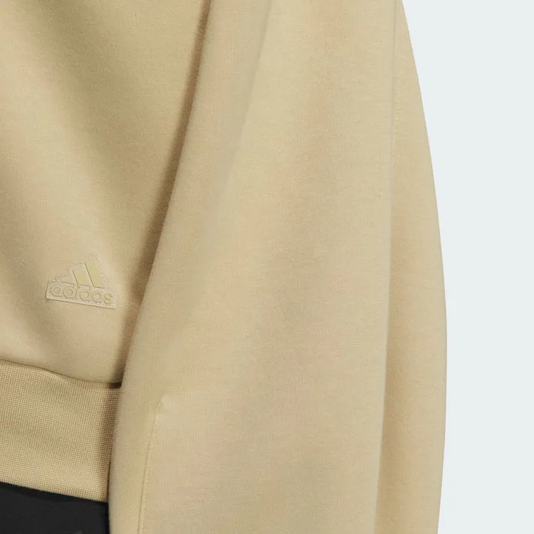 Adidas Spacer Full Zip Hoodie Jackets & Coats Women's Light Khaki-5