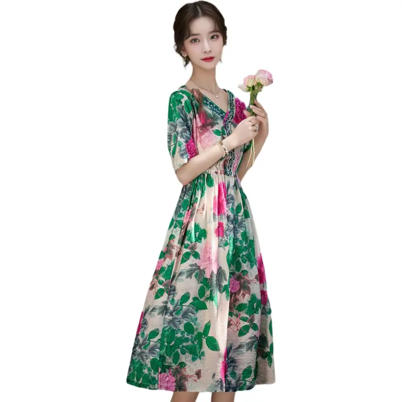 Fele.d Short Sleeved Dress Women's-5