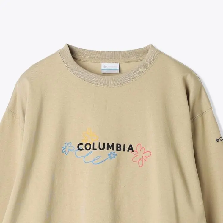 Columbia Sweatshirt Women's Light Yellow-2