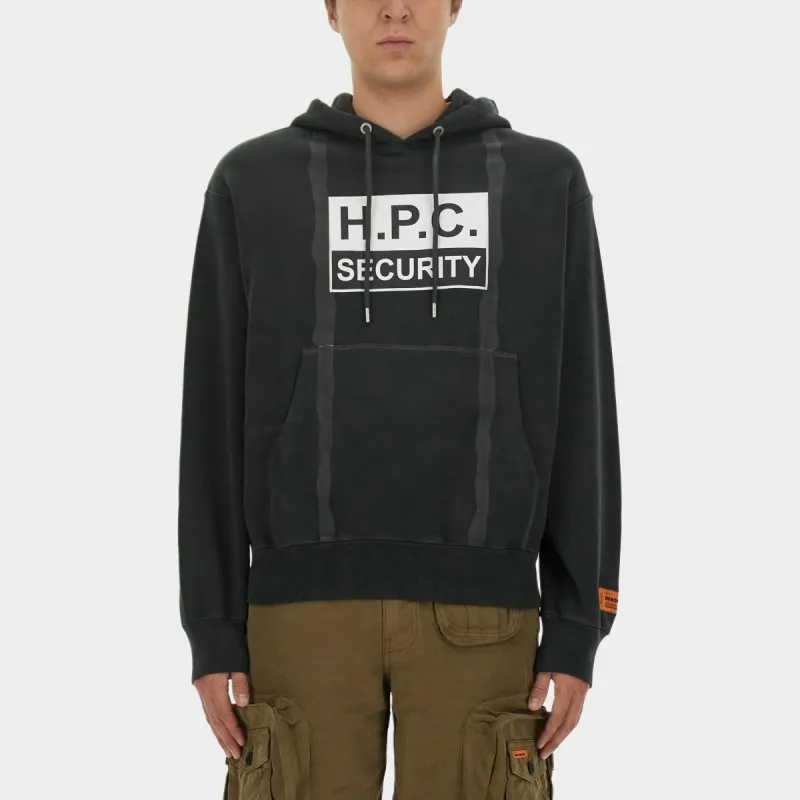 HERON PRESTON H.P.C Security Tape Drawstring Hoodie-4