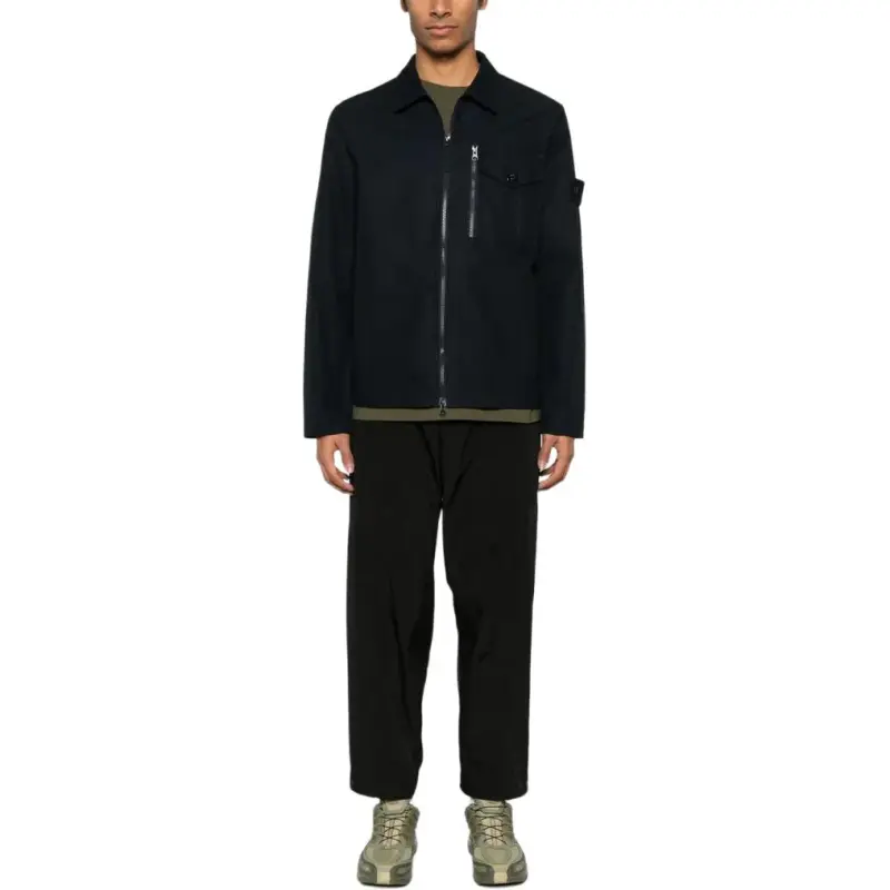 STONE ISLAND Compass Patch Zipped Jacket-3