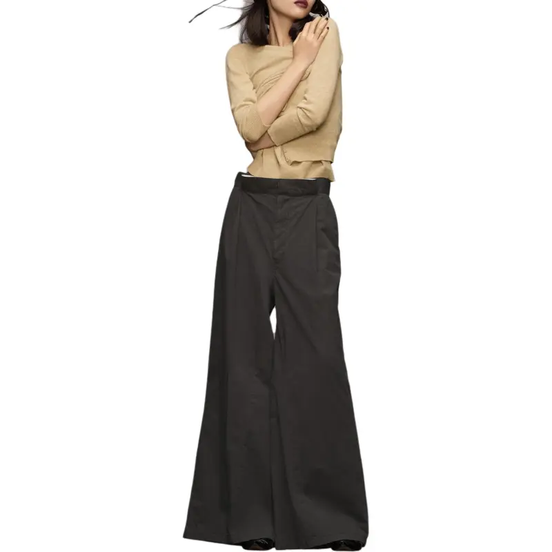 Maison Margiela Four stitch Logo Palazzo Trousers-1