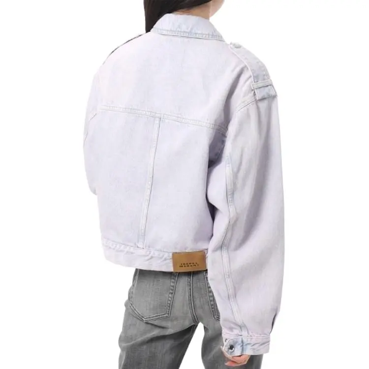 ISABEL MARANT ETOILE Denim Jacket Women's Purple-1