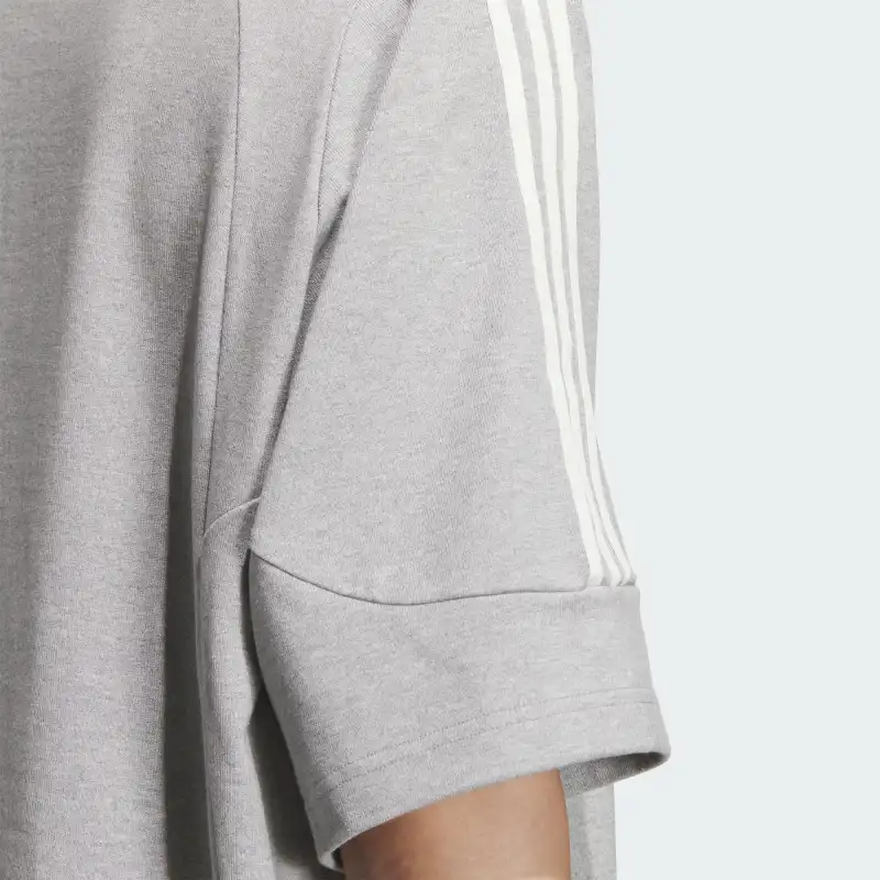 Adidas T Shirt Unisex Medium Heather Gray-4