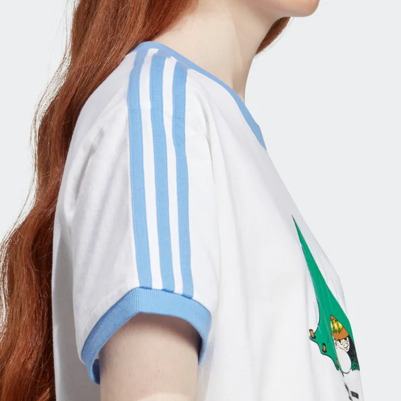 Adidas Originals x Moomin Drop Shoulder Sleeve T Shirt Women's White-5