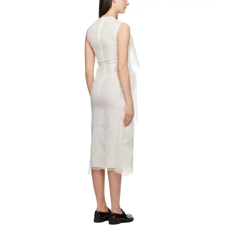 Erdem Sleeveless Dress Women's Gray White-1