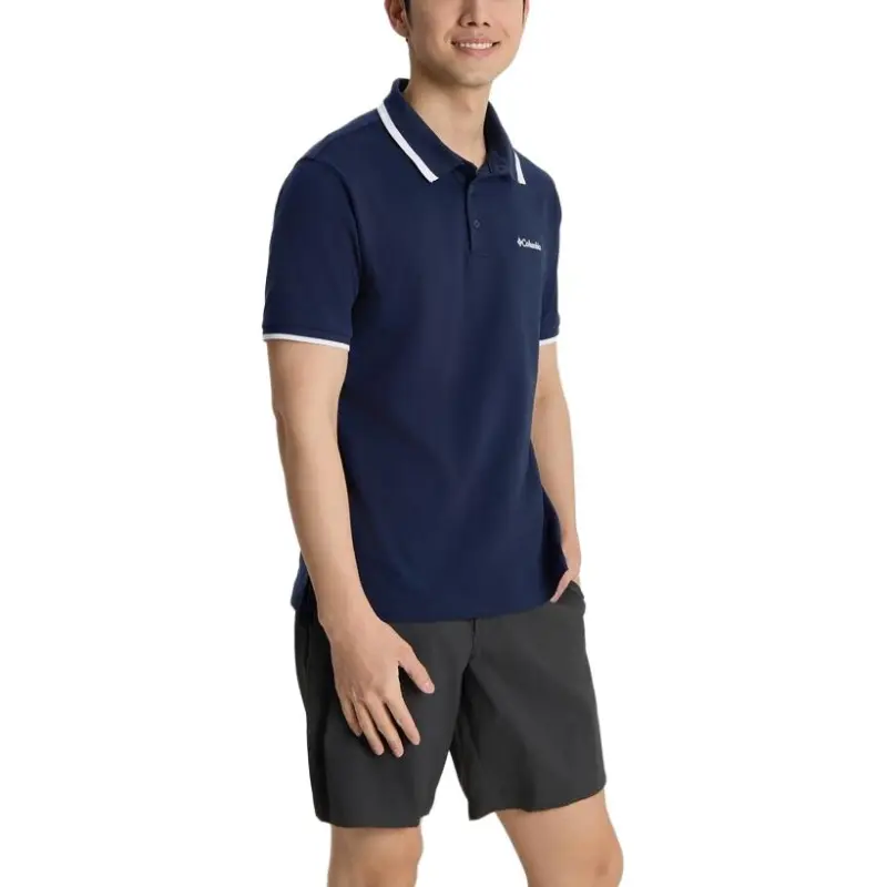 Columbia Polo Shirt Men's Marine Blue-2