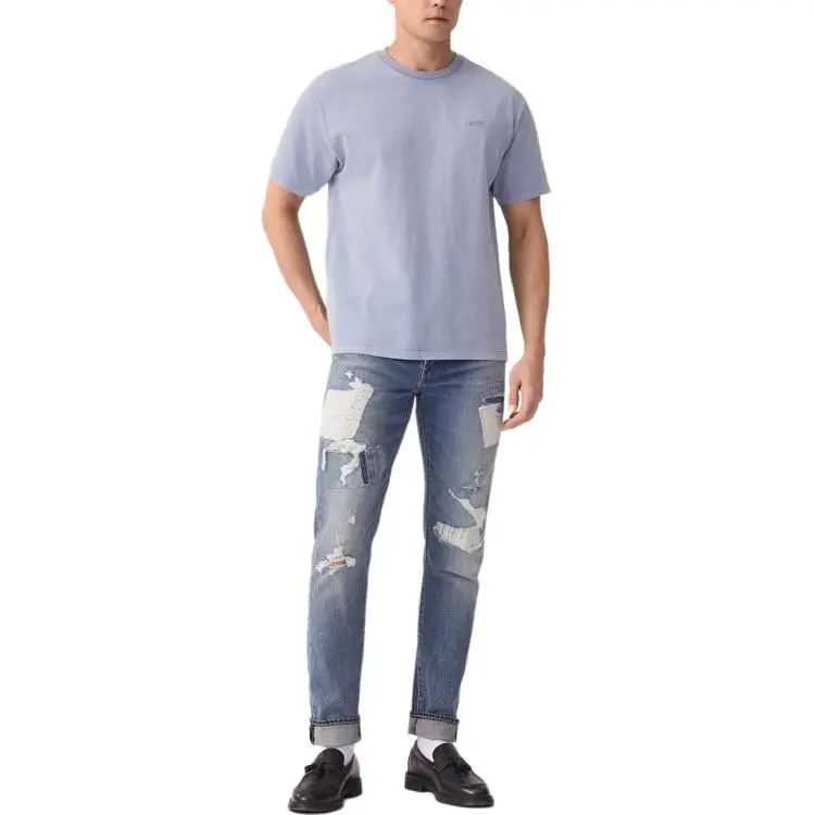 Levis T Shirts Men Blue-4
