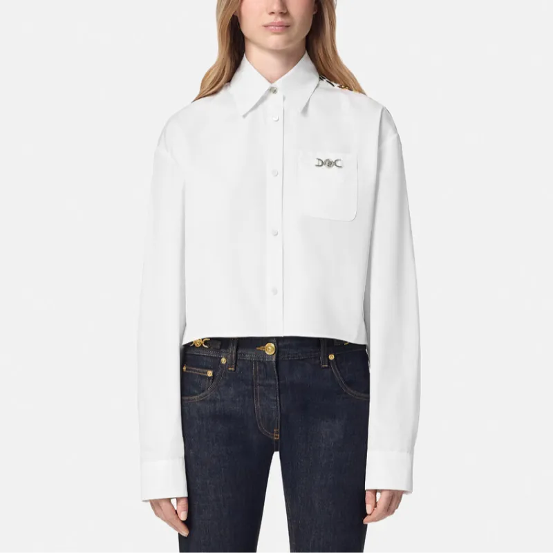 VERSACE Wild Barocco Cropped Shirt-1