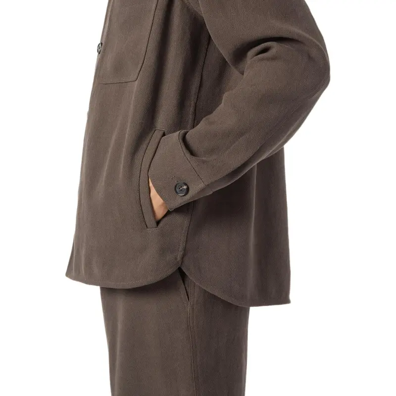 Loro Piana SS25 Jackets & Coats Men's Dark Teak Wood Color-7