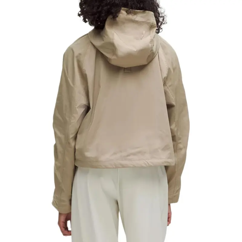 Lululemon Cropped Utility Windbreaker Trench Coat Women's-3