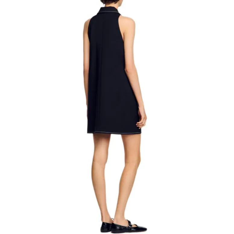 Sandro Shirt Mini Dress-3