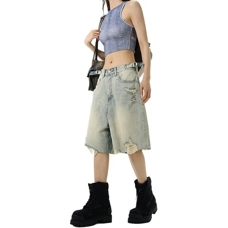 Concubine Zhu Denim Shorts Unisex-3