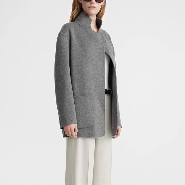TOTEME Coats Women's Light Heather Gray-3