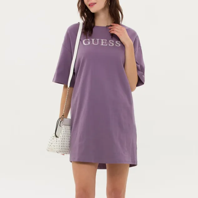 GUESS Short-Sleeved Dresses Women's Purple-4