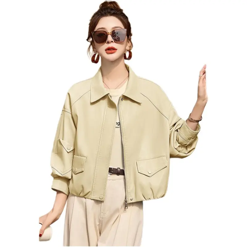 Fele.d Leather Jackets Women's-3