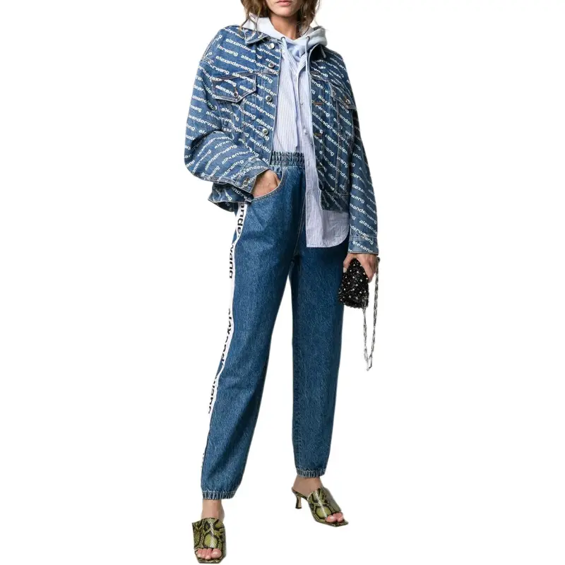 Alexander Wang Logo print Denim Jacket-2