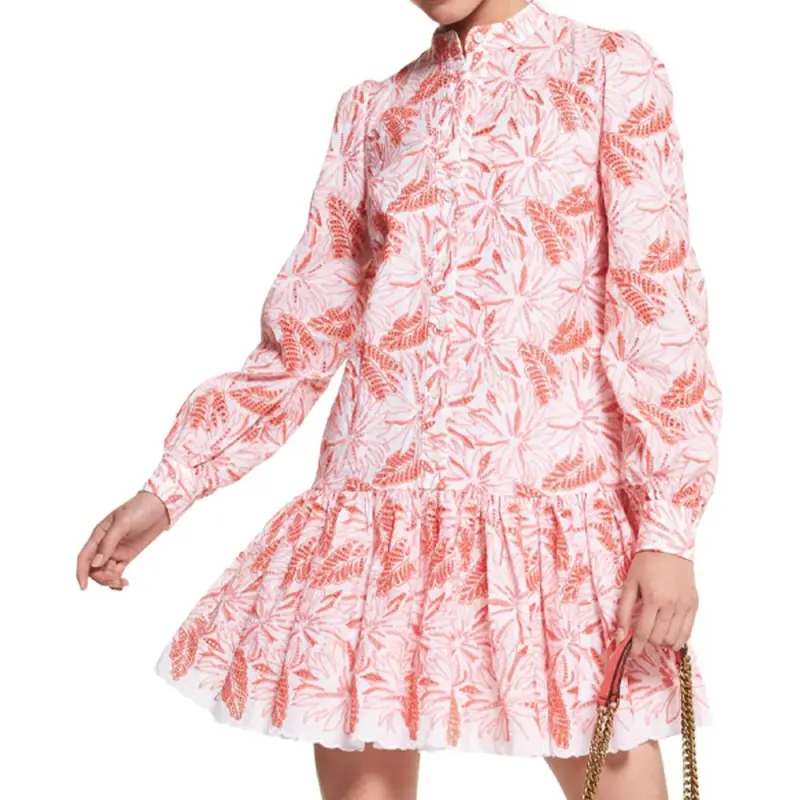 MICHAEL KORS Long Sleeved Dress Women's Light Pink-2
