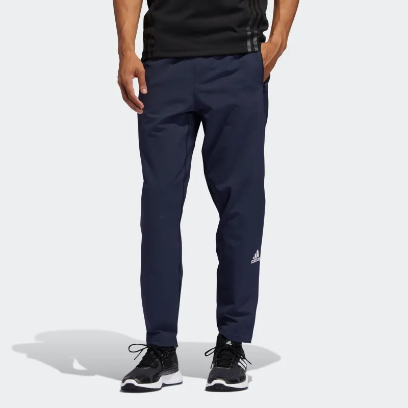 Adidas AEROREADY Knitted Sports Pants Men's Legend Ink-2