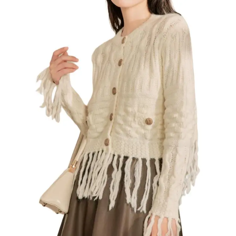 QIAOYUHUAZUN Knitwear Women's Beige-2