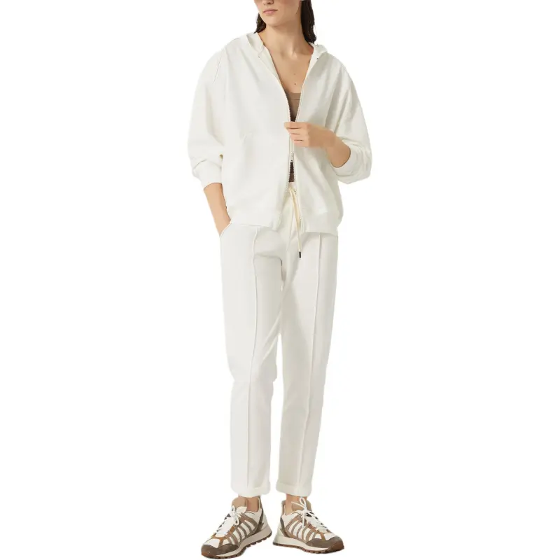 Brunello Cucinelli Monili Embellished Zipped Hoodie-4