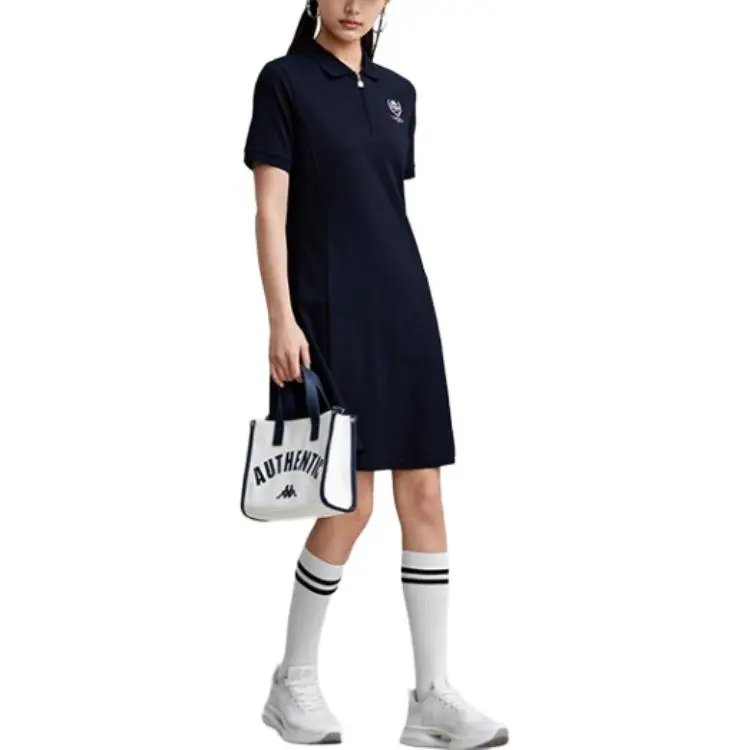 Kappa Short Sleeved Dress Women's Midnight Blue-2